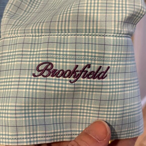 Peter Millar Men's L Blue Check Long Sleeve Button-Up Shirt - Picture 7 of 8